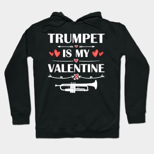 Trumpet Is My Valentine T-Shirt Funny Humor Fans Hoodie